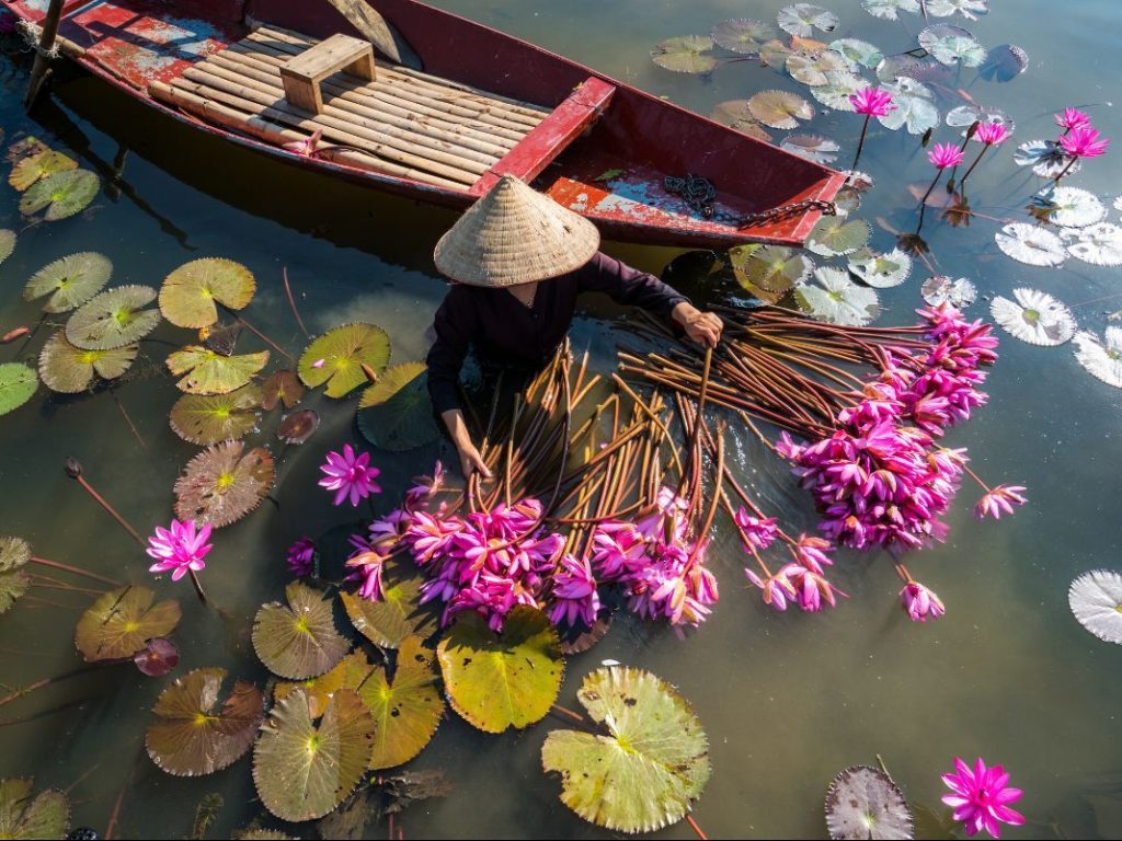 Rivière à Ninh Binh dans notre Voyage organisé au Vietnam entre femmes | Grand circuit du Nord au Sud #vietnam #voyageentrefemmes #voyage #voyagedegroupe #voyageorganise