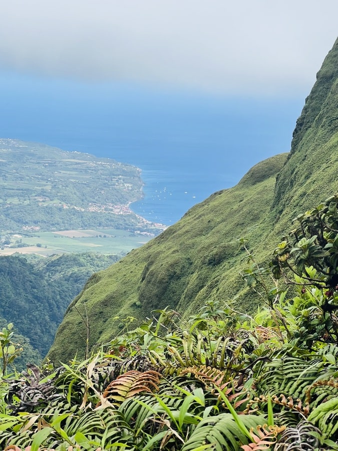 Descente par le Sentier de l'Aileron du Volcan Pelée dans notre article Ascension de la Montagne Pelée en Martinique #MontagnePelée #MontPelée #VolcanPelée #Martinique #Antilles #RandonnéePelée