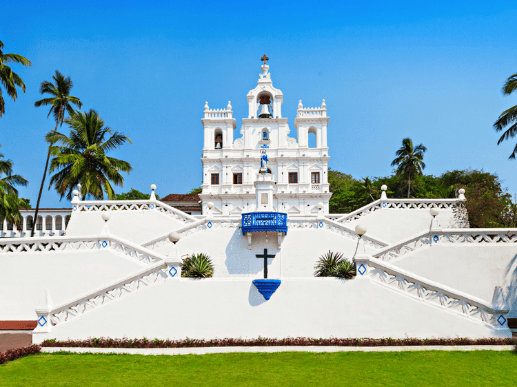 Goa, Our Lady Church, dans notre Voyage en Inde du sud organisé en petit groupe de femmes #Inde #Indedusud #voyageentrefemmes #voyage #voyagedegroupe #voyageorganise