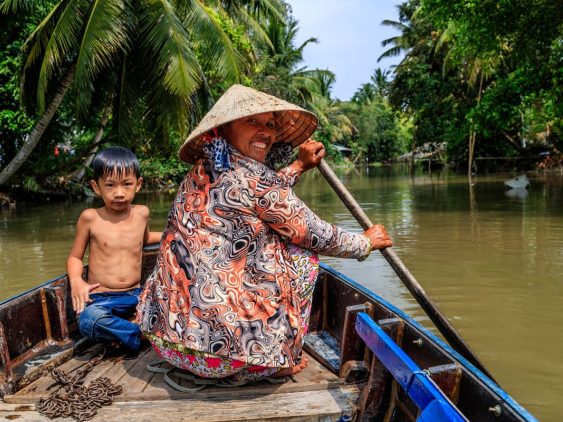 Delta du Mékong dans notre Voyage organisé au Vietnam entre femmes | Grand circuit du Nord au Sud #vietnam #voyageentrefemmes #voyage #voyagedegroupe #voyageorganise
