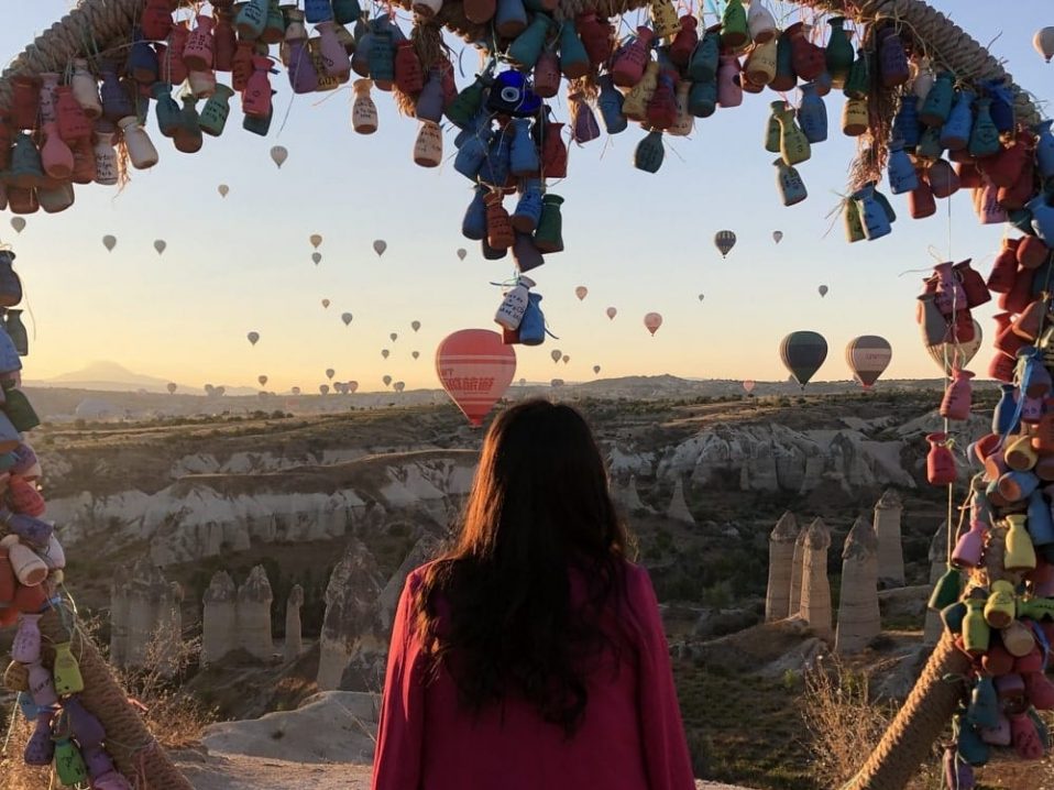 Lever de soleil en Cappadoce en Turquie dans notre voyage en groupe entre femmes organisé entre Voyageuses du Québec en Turquie #turquie #voyage #femme #voyageorganise #europe #asie