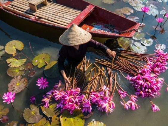 Rivière à Ninh Binh dans notre Voyage organisé au Vietnam entre femmes | Grand circuit du Nord au Sud #vietnam #voyageentrefemmes #voyage #voyagedegroupe #voyageorganise