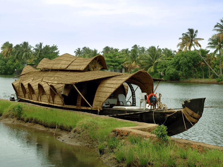 Kettuvallam dans les eaux du Kerala, dans notre Voyage en Inde du sud organisé en petit groupe de femmes #Inde #Indedusud #voyageentrefemmes #voyage #voyagedegroupe #voyageorganise